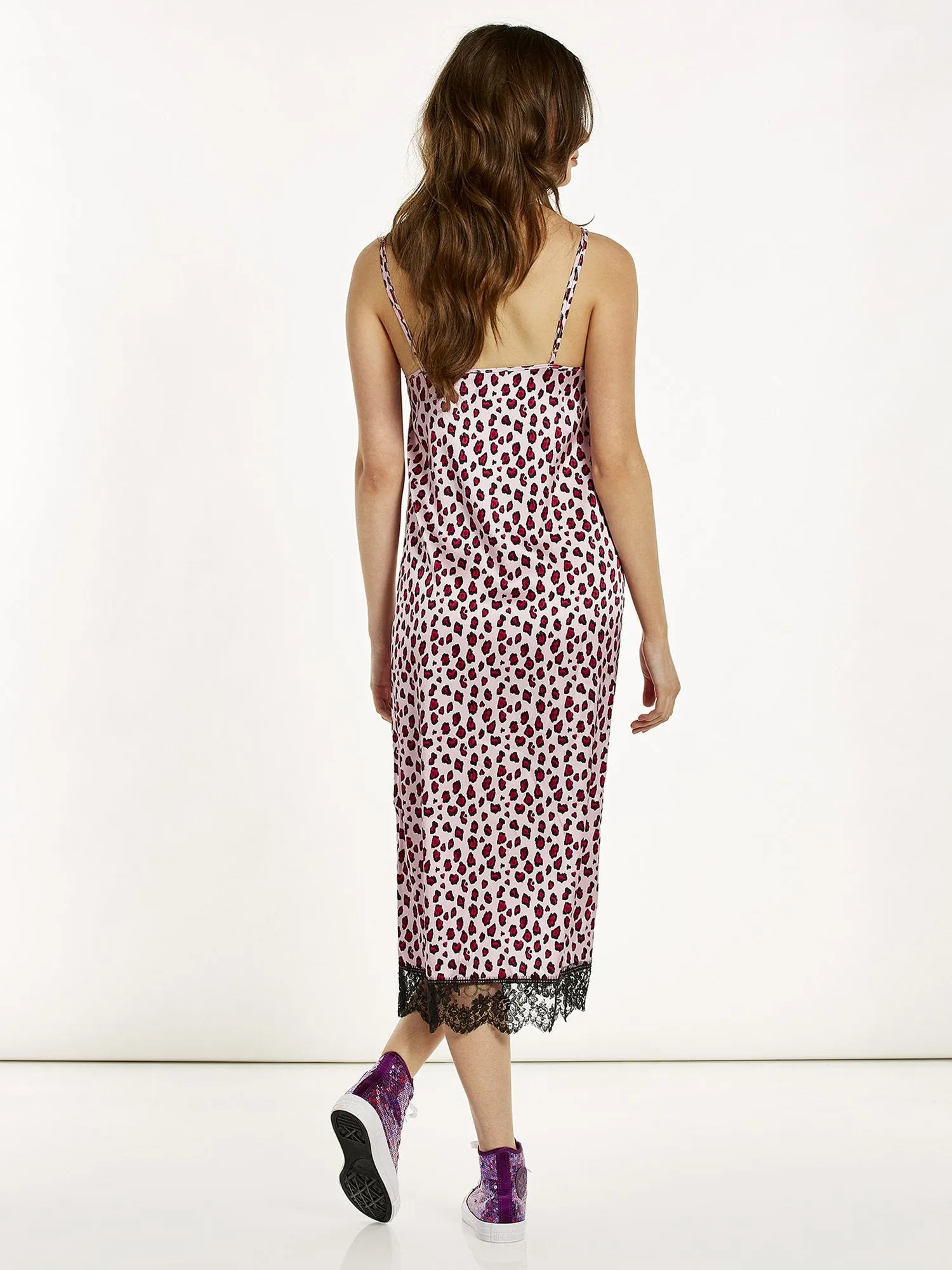 Parasol Rose Lana Midi Silk Night Dress