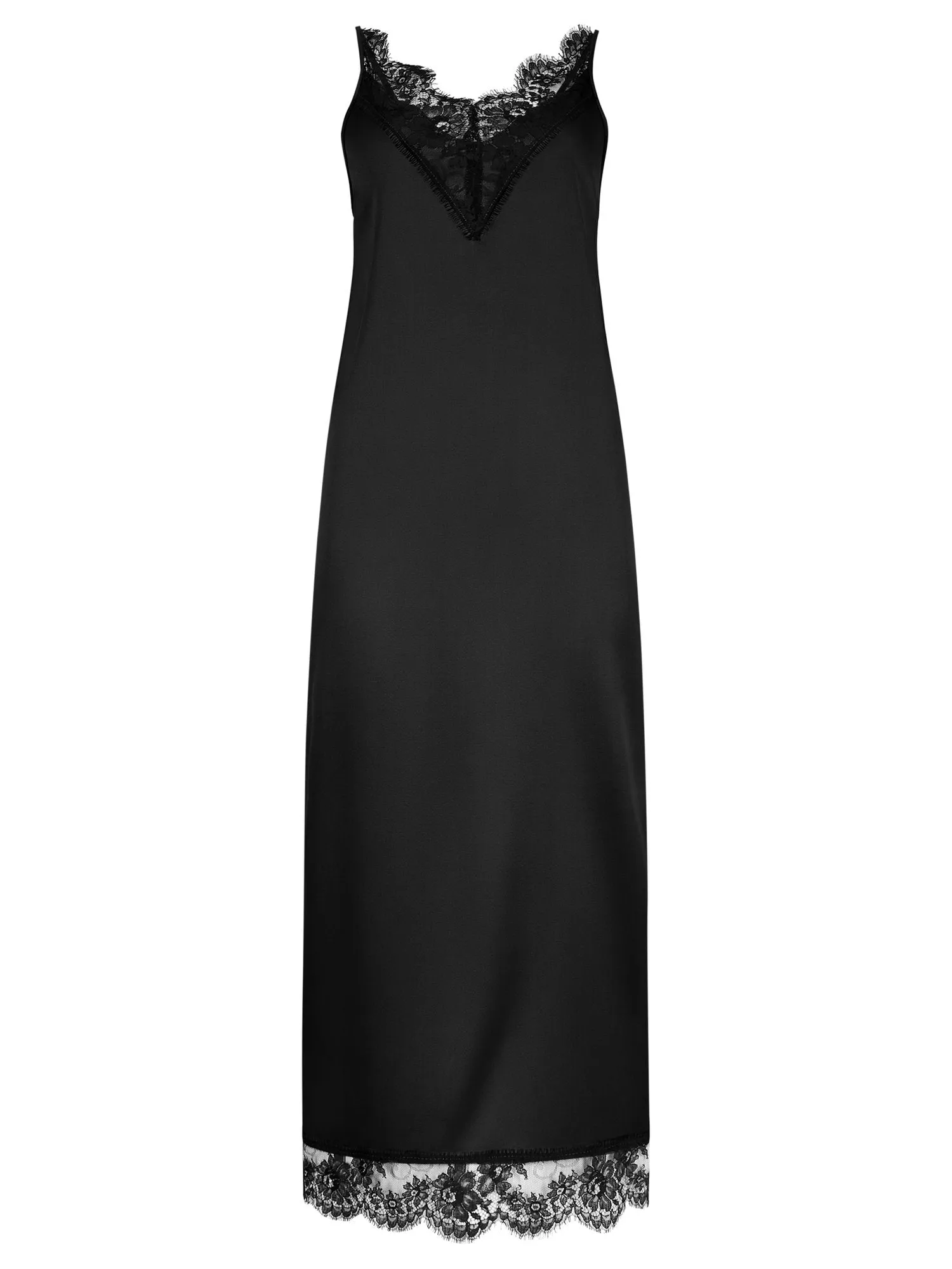 Parasol Rose Lana Midi Silk Night Dress