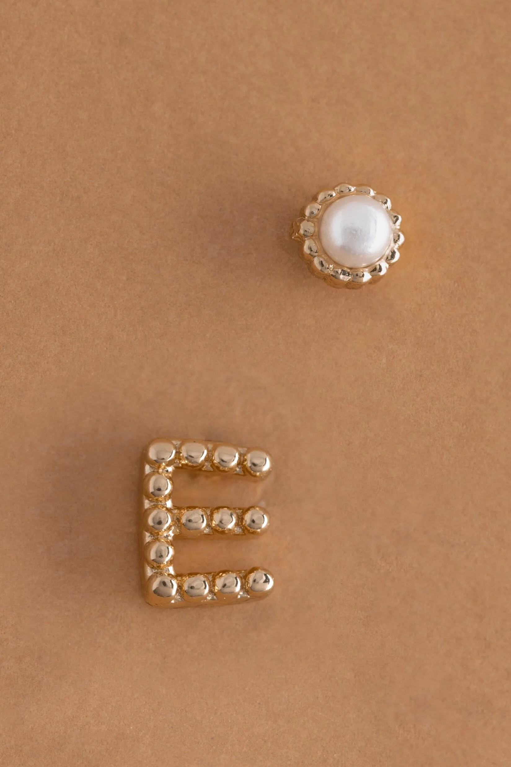 Pearl E Ball Stud Earrings