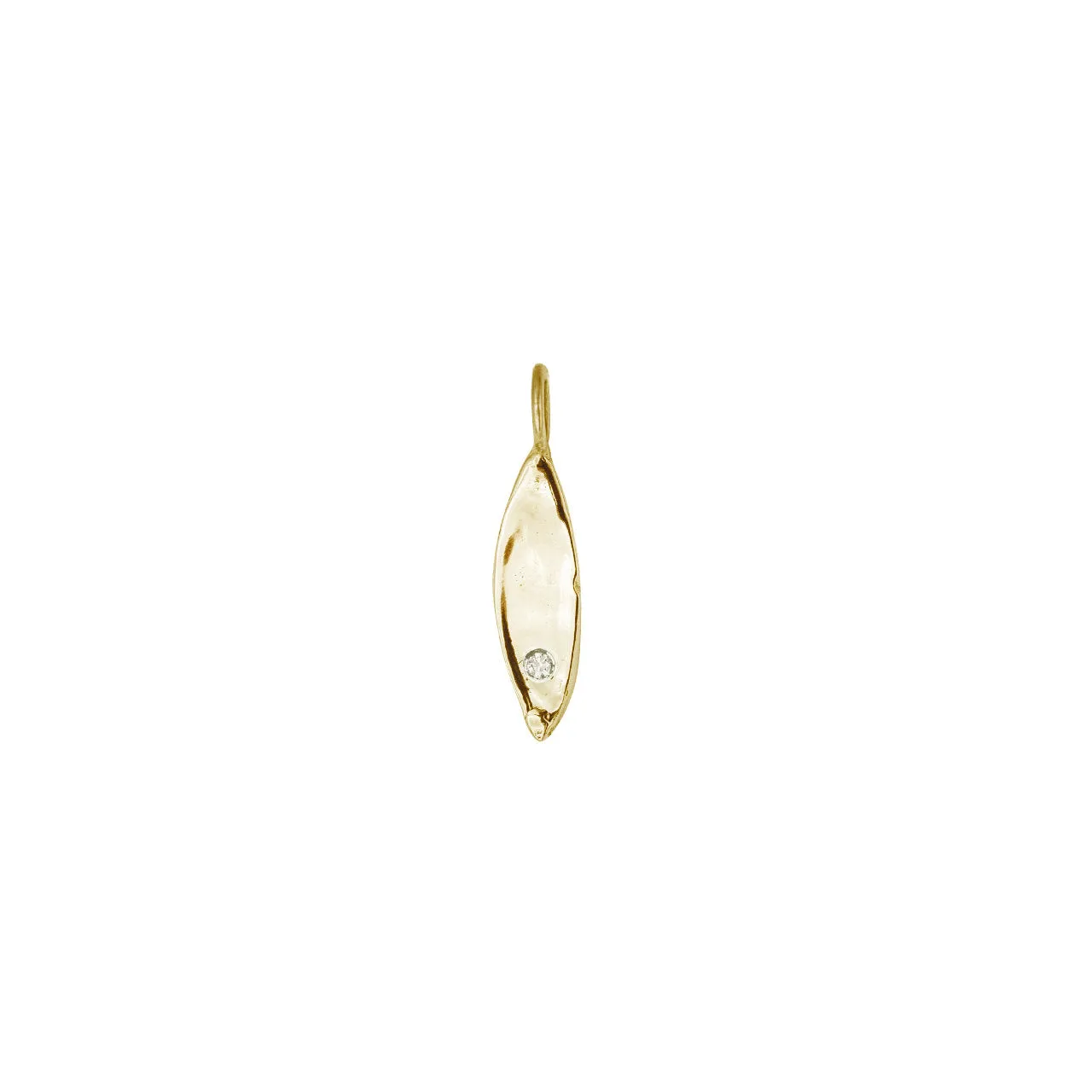 Petite Gold & Diamond Pointed Charm