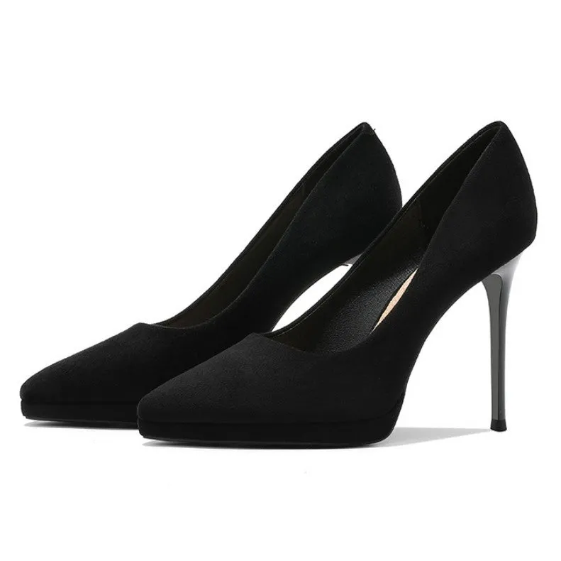 Petite Size Pointy Platform High Heels GS34