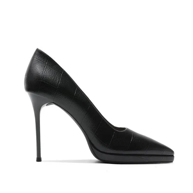 Petite Size Pointy Platform High Heels GS34