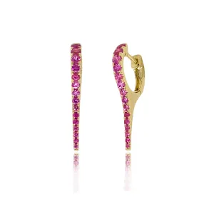 Pink Sapphire Mid Stiletto Huggies
