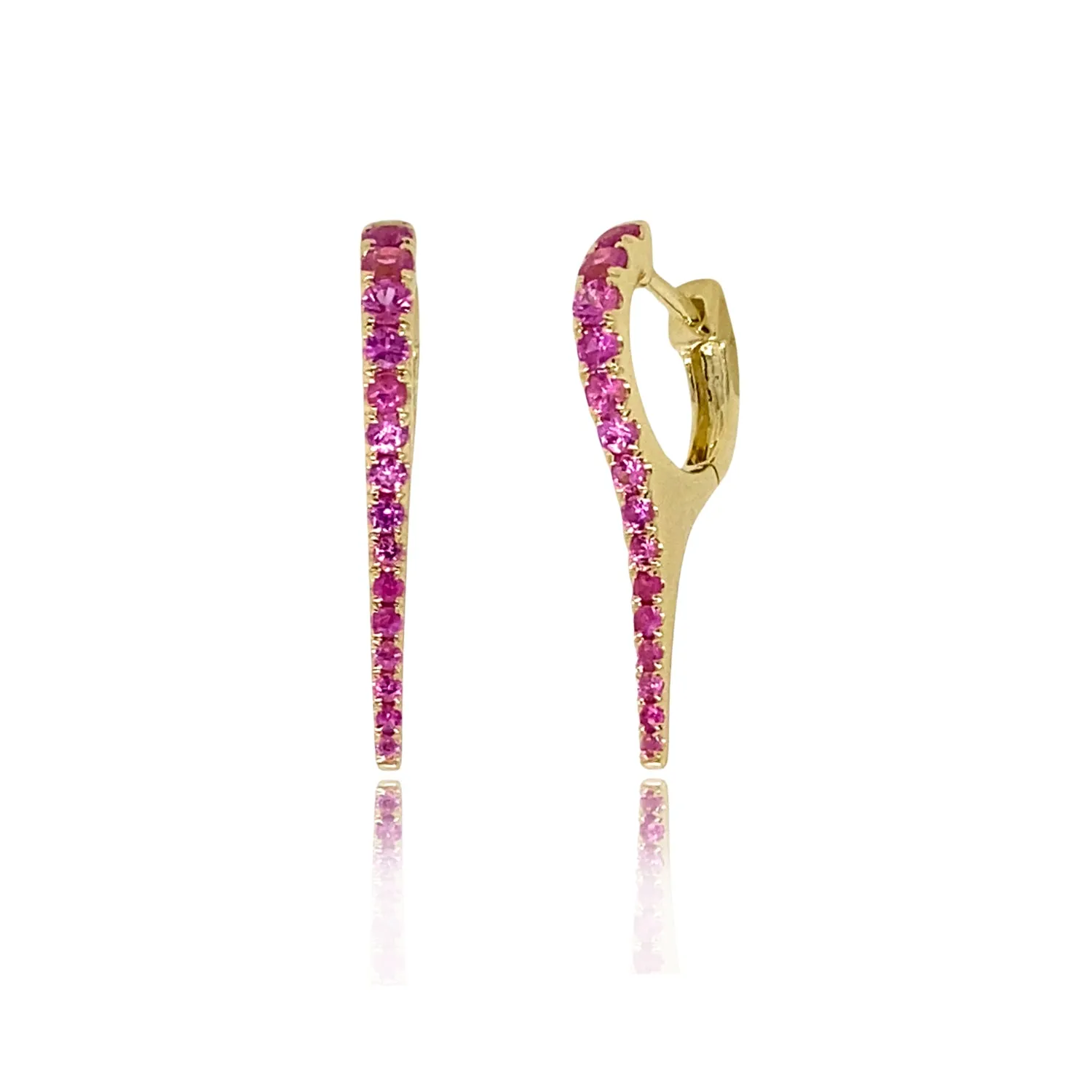 Pink Sapphire Mid Stiletto Huggies