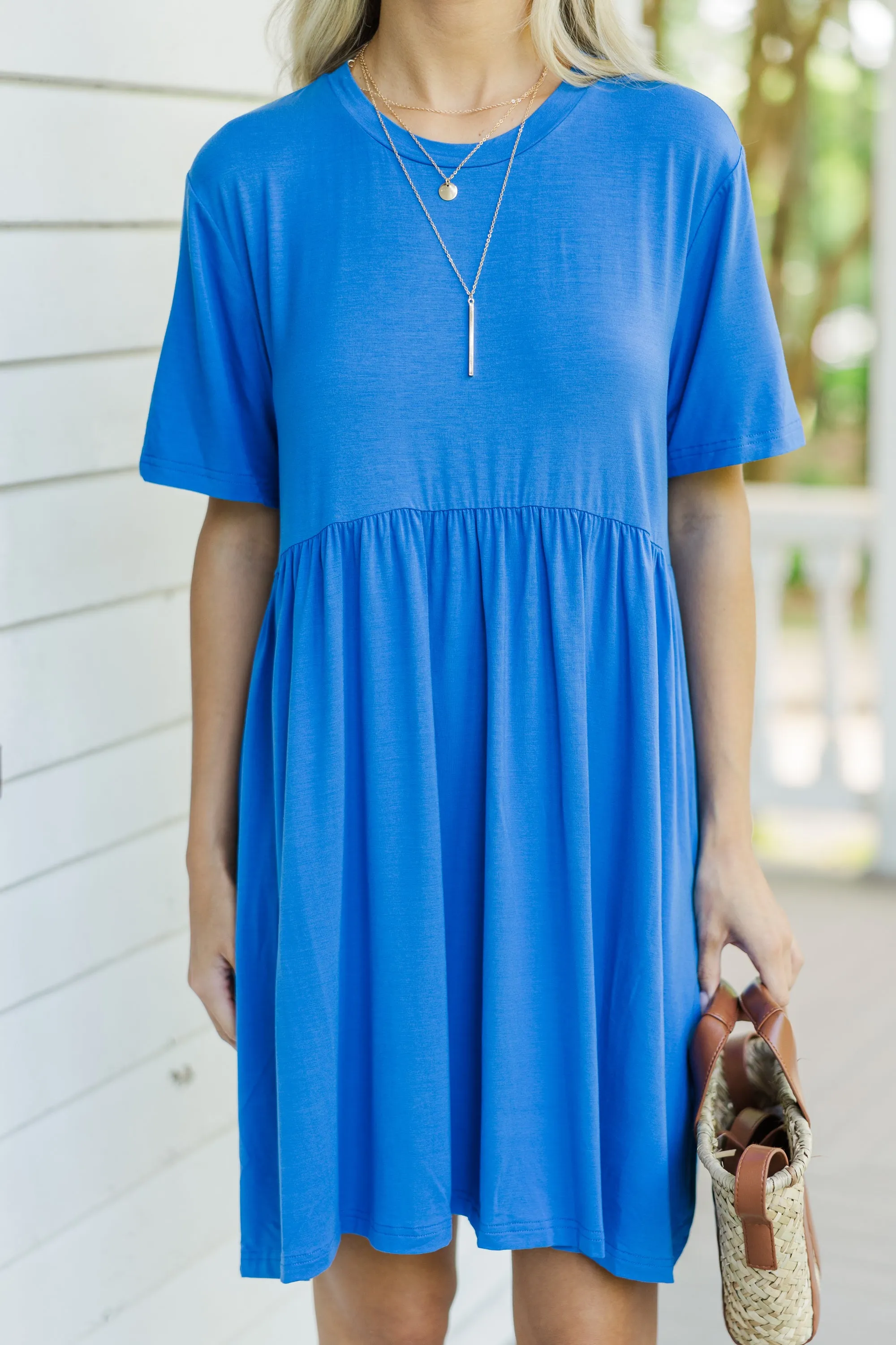 Play On Royal Blue Babydoll Dress