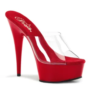 Pleaser Delight 601 Red/Clear