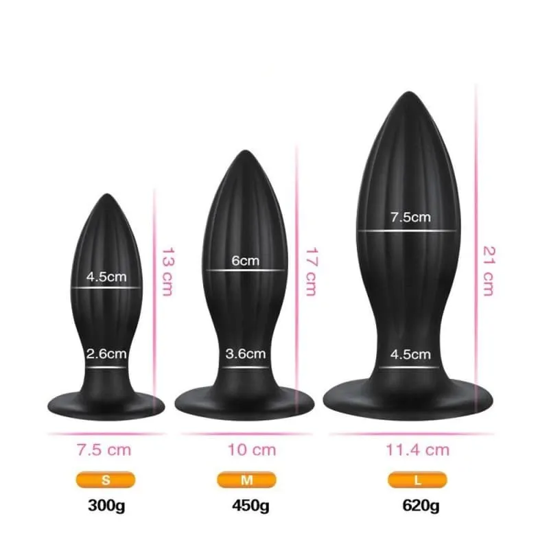 Plug Anal XL pointed noir L