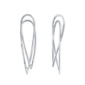 Pointed Teardrop Statement Earrings