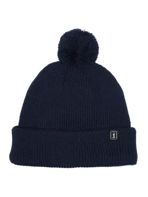 Pom Pom Beanie with Logo