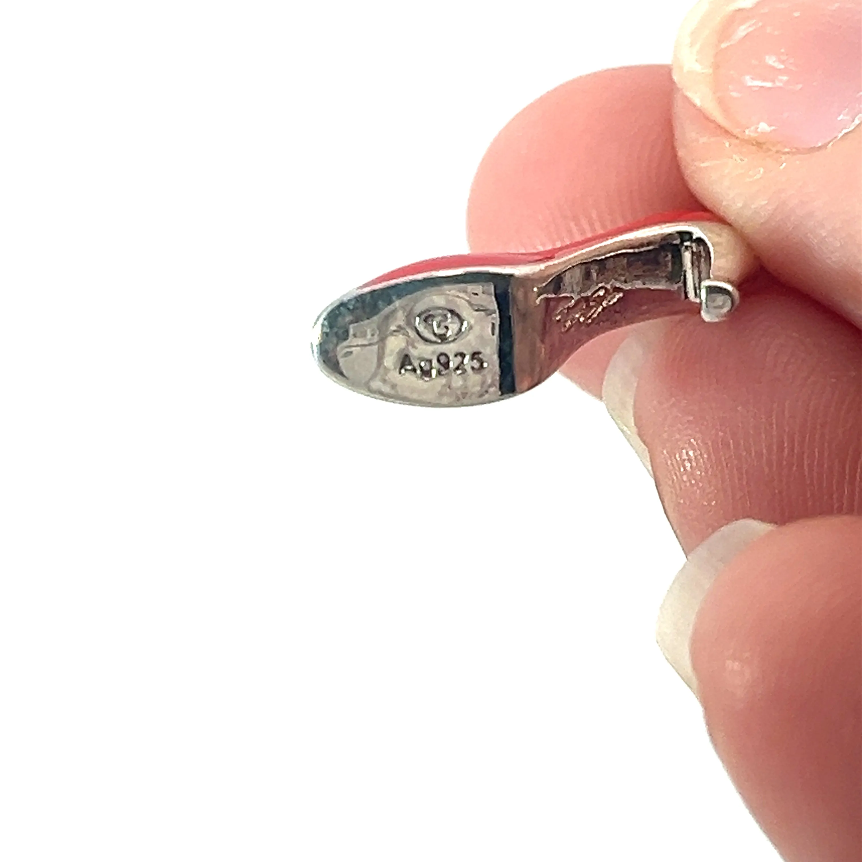 Pre-Owned Thomas Sabo 925 Red Enamel Stiletto Charm