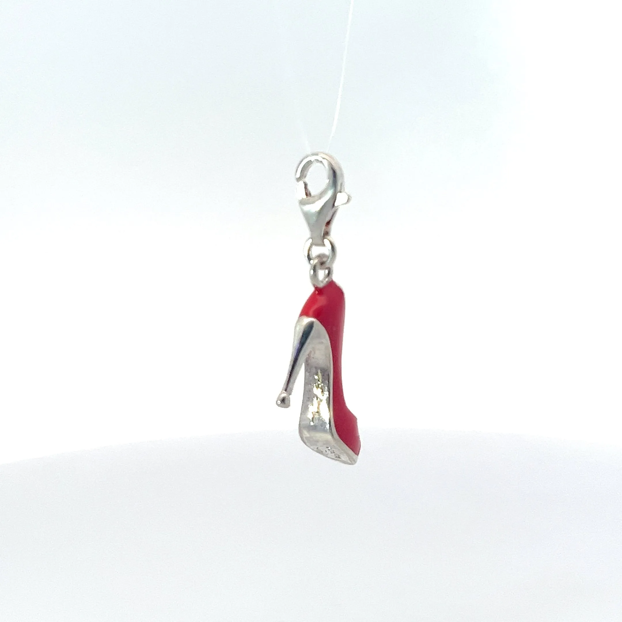 Pre-Owned Thomas Sabo 925 Red Enamel Stiletto Charm