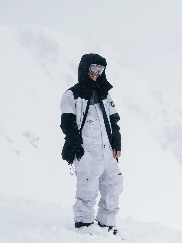 Quiksilver Mens Mission Insulated White Camo Snow Jacket