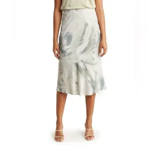 RAILS Anya‎ Watercolor Satin Midi Skirt
