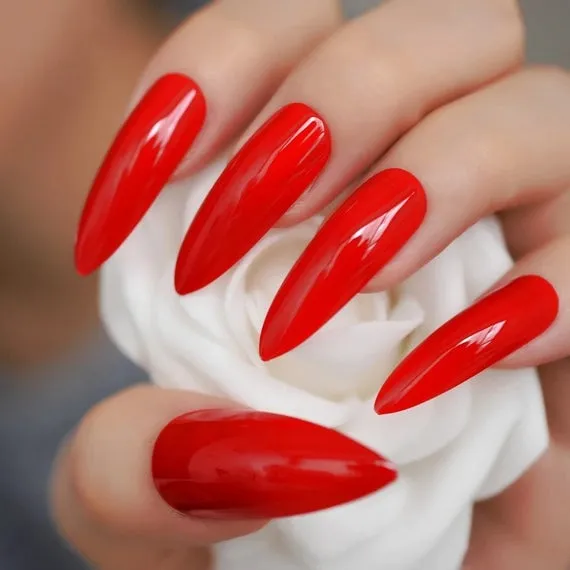 Red Stiletto Nails