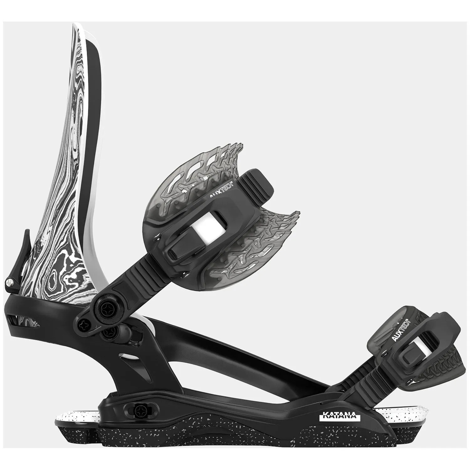 Rome Katana Snowboard Bindings Mens 2025 Black / White