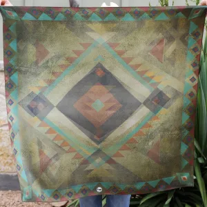 Santa Fe Long Tall Wild Rag Silk Scarf