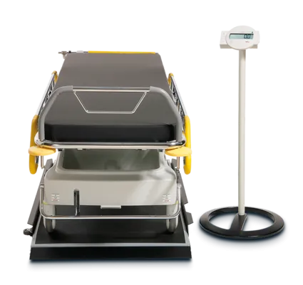 seca 657r - Class III high capacity digital platform scale for trolleys / stretchers with BMI. RS232 interface - ideal for Renal Units