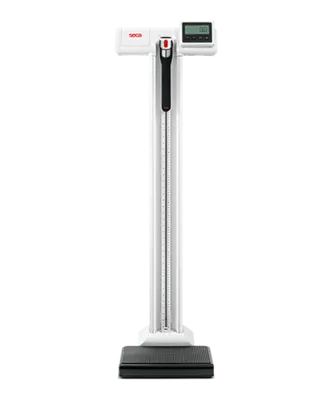 seca 777 NEW - Digital high capacity column scale with eye level display, built-in telescopic height measure, tilt proof platform, BMI
