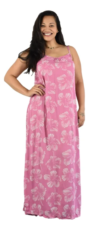 Secret Beach - Bali Dress - Long - New Hibiscus -  Rapture Rose / Orchid Mist