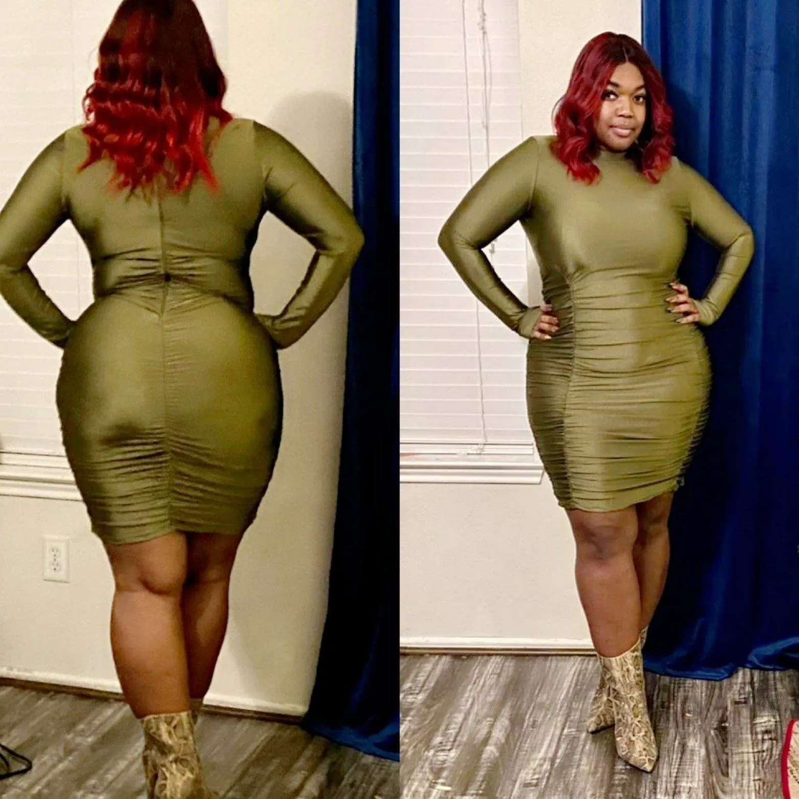 Serving Body Dress (Olive)