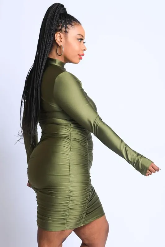 Serving Body Dress (Olive)
