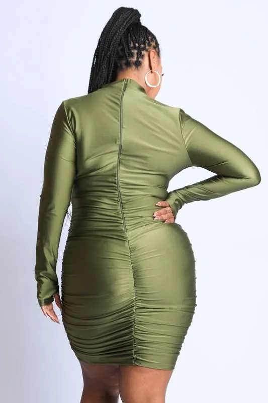 Serving Body Dress (Olive)