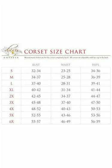 Sexy Deluxe 4 Piece Daring Devil Corset Halloween Costume
