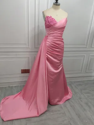 Sexy V-neck Sleeveless Mermaid Floor Length Prom Dress, PD3648