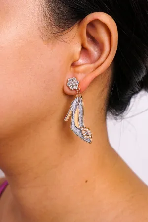 Silver Stiletto Earrings