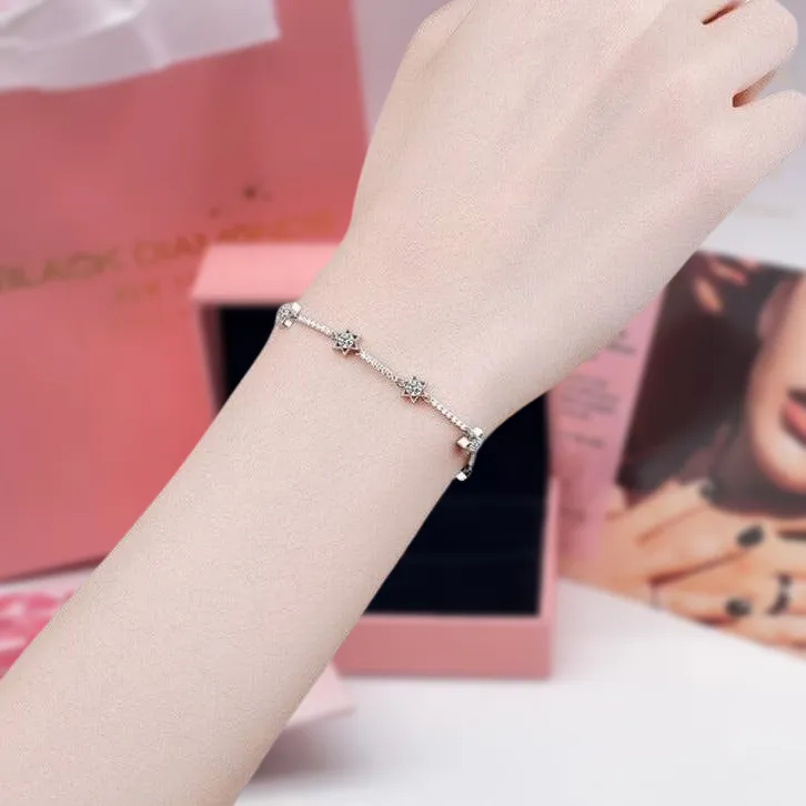 Six Pointed Star Diamond Bracelet