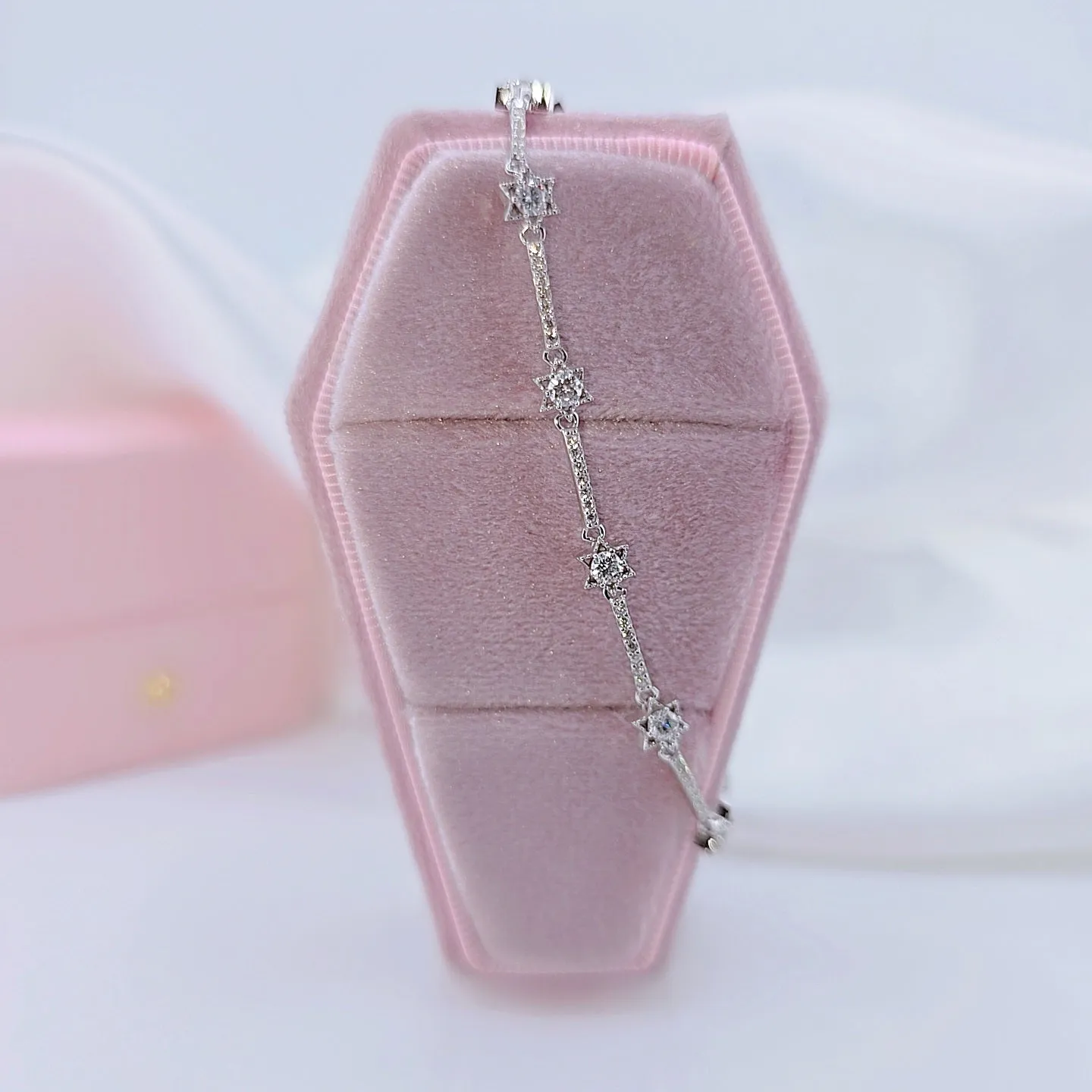 Six Pointed Star Diamond Bracelet