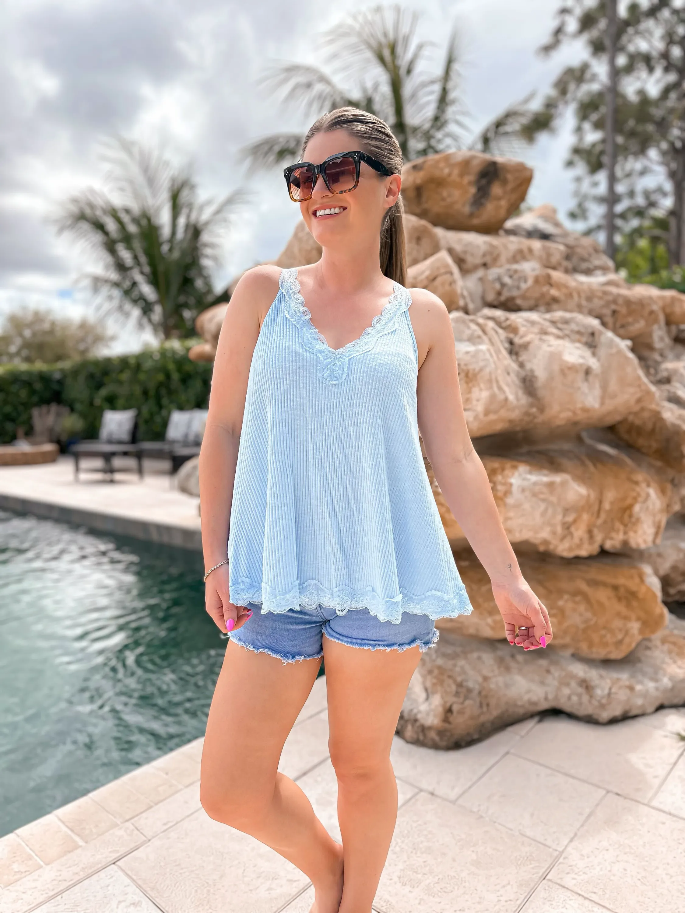 Sky Blue Tank By POL