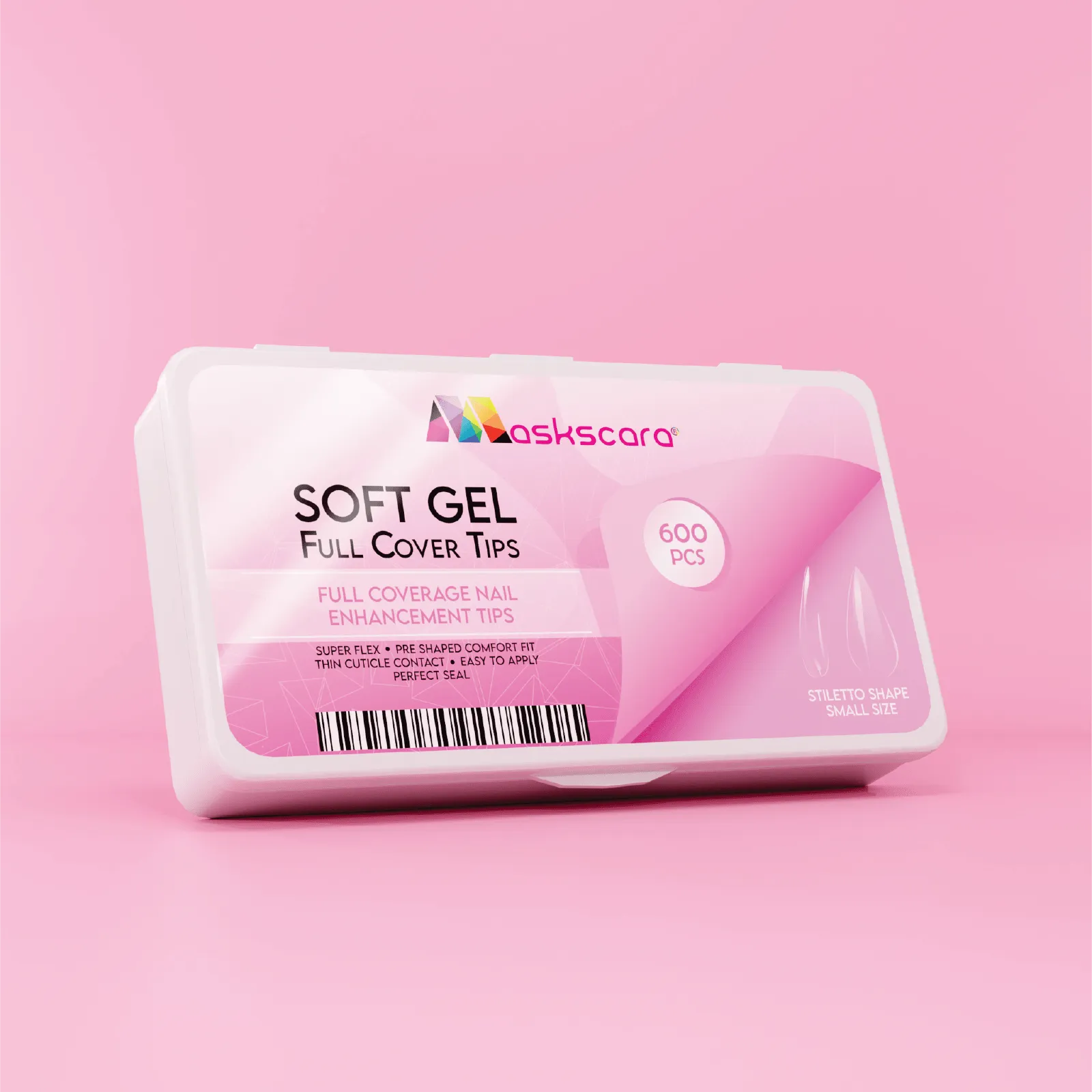 Soft Gel Tips - Full Cover (Stiletto Small)