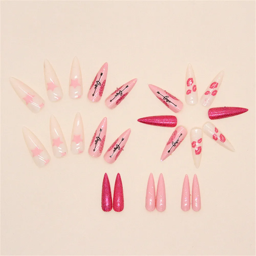 Stiletto Heart Love Pink
