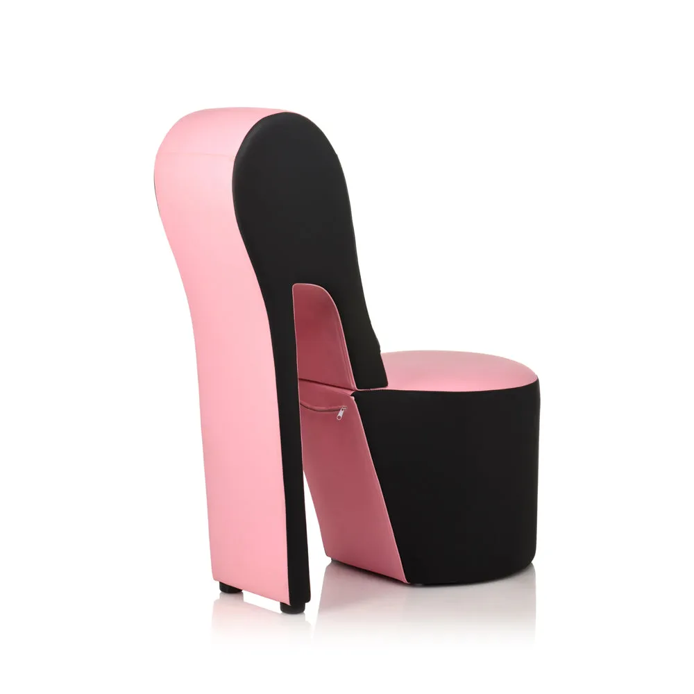 Stiletto Sex Chair - Pink & Black 40"