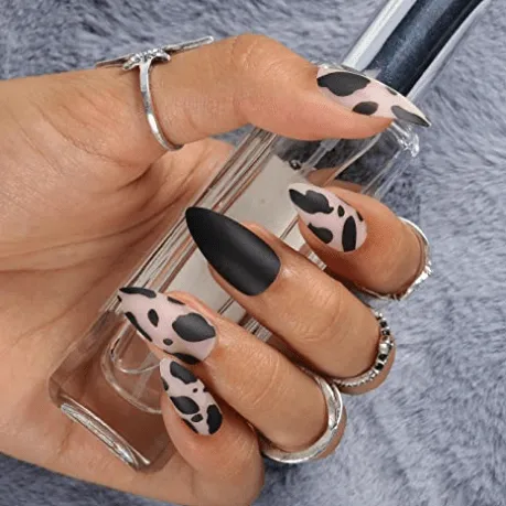 Stiletto Spotted Black