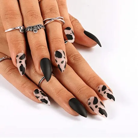 Stiletto Spotted Black