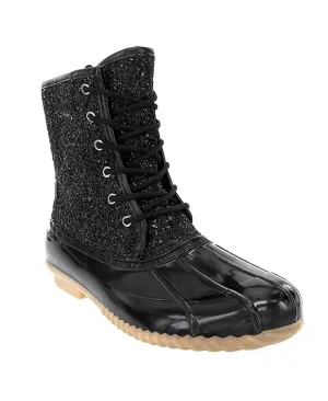 Sugar Women's Skylar Glitter Duck Boots Shoes SGR-SKYLAR 2 Black 9M