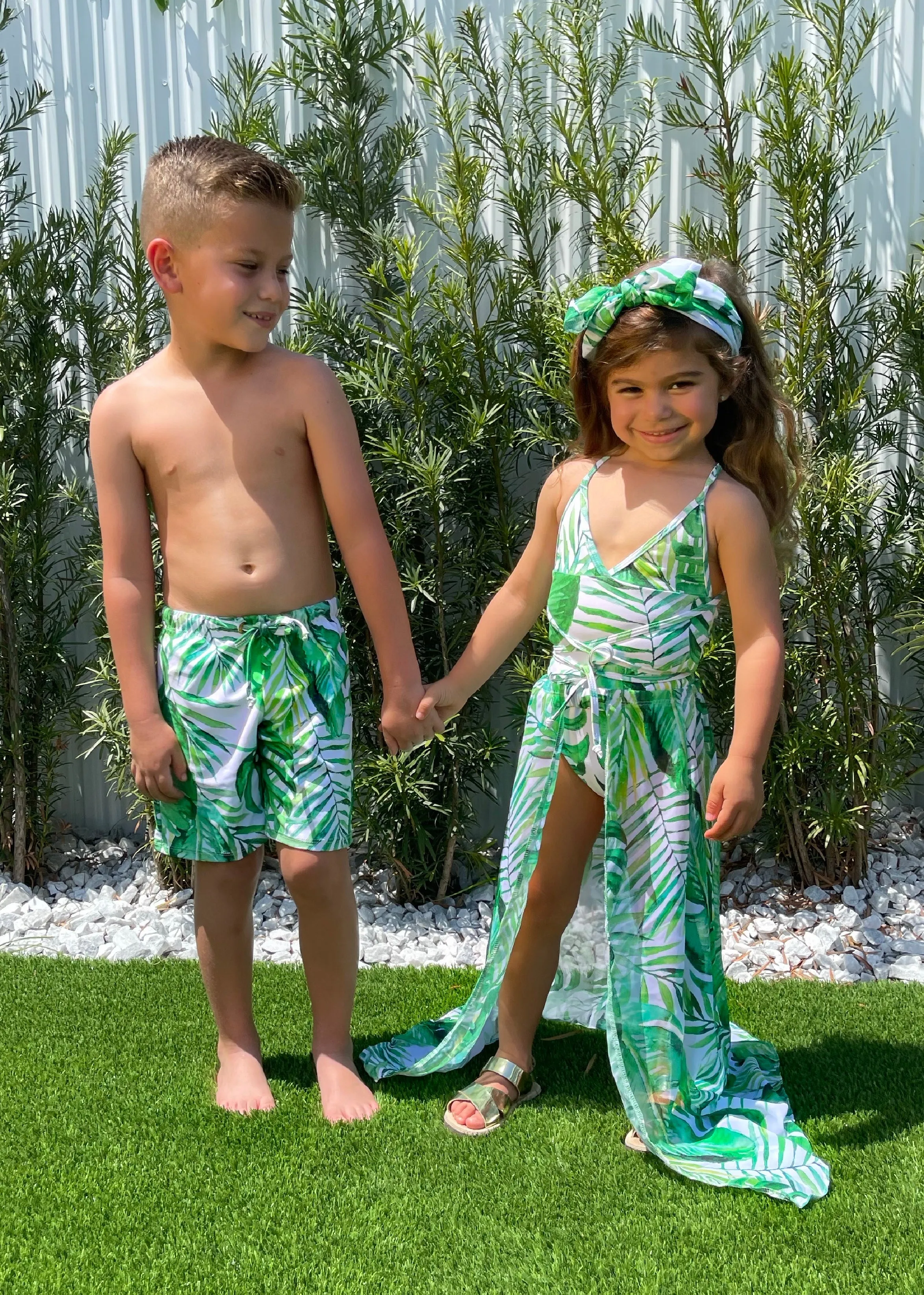 Summer In The Air Boys Shorts Green