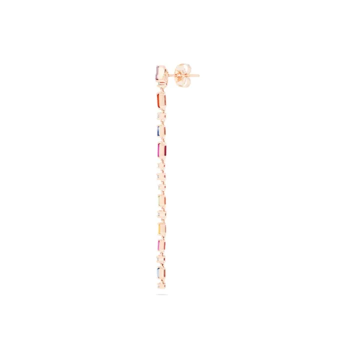 Suzanne Kalan Rainbow Sapphire Drop Earring