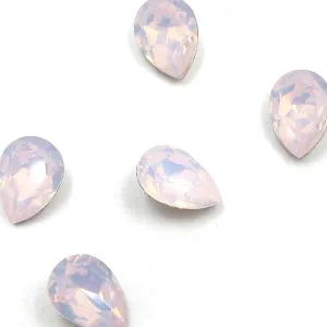 Swarovski® Chunky Pear Pointed Back - Rose Water Opal
