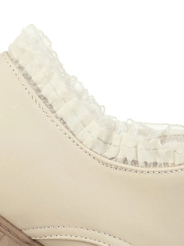 Sweet Lolita Footwear Round Toe Chunky Heel PU Leather Lolita Shoes