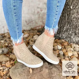 Taupe Leopard Booties