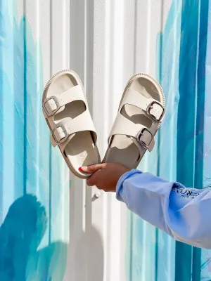 The Gen Seashell Dual Buckle Sandal | MIA SHOES