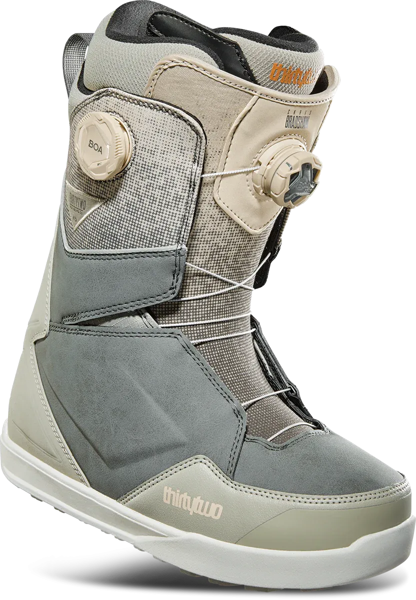 Thirtytwo Lashed Double Boa x Bradshaw Snowboard Boots Mens Grey / Tan