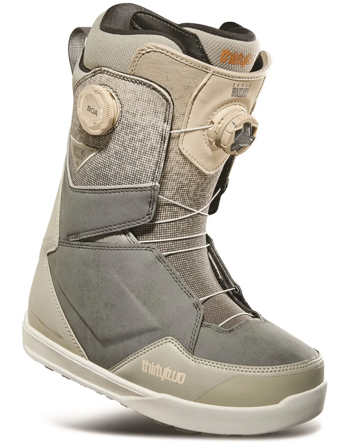 Thirtytwo Lashed Double Boa x Bradshaw Snowboard Boots Mens Grey / Tan