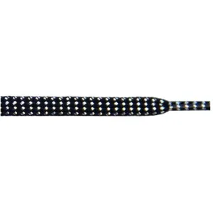 Tubular Glitter 5/16" - Black (1 Pair Pack) Shoelaces