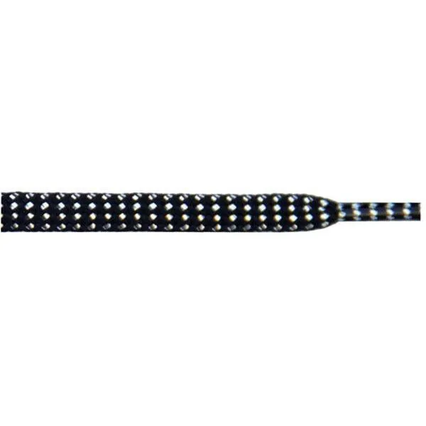 Tubular Glitter 5/16" - Black (1 Pair Pack) Shoelaces