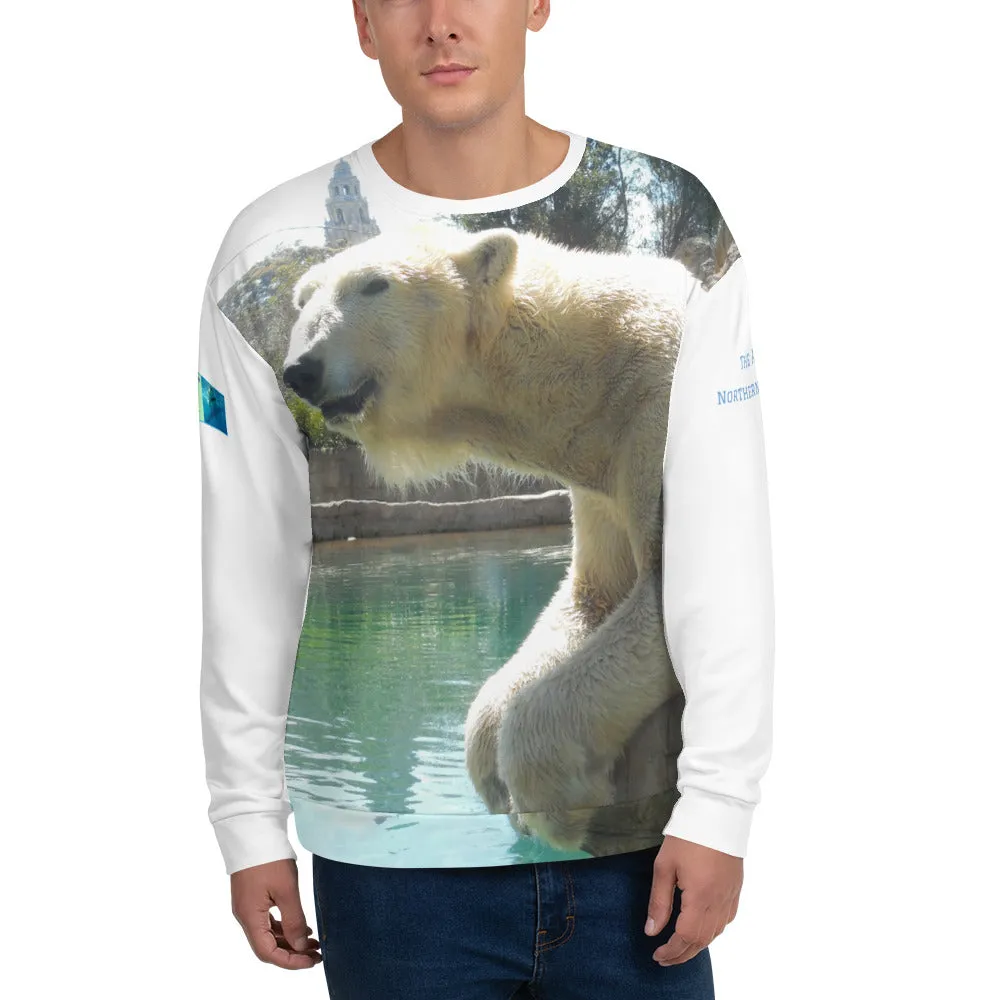 Unisex Premium Sweatshirt - 2-Sided All-over Print - Arctic Polar Bear Collection