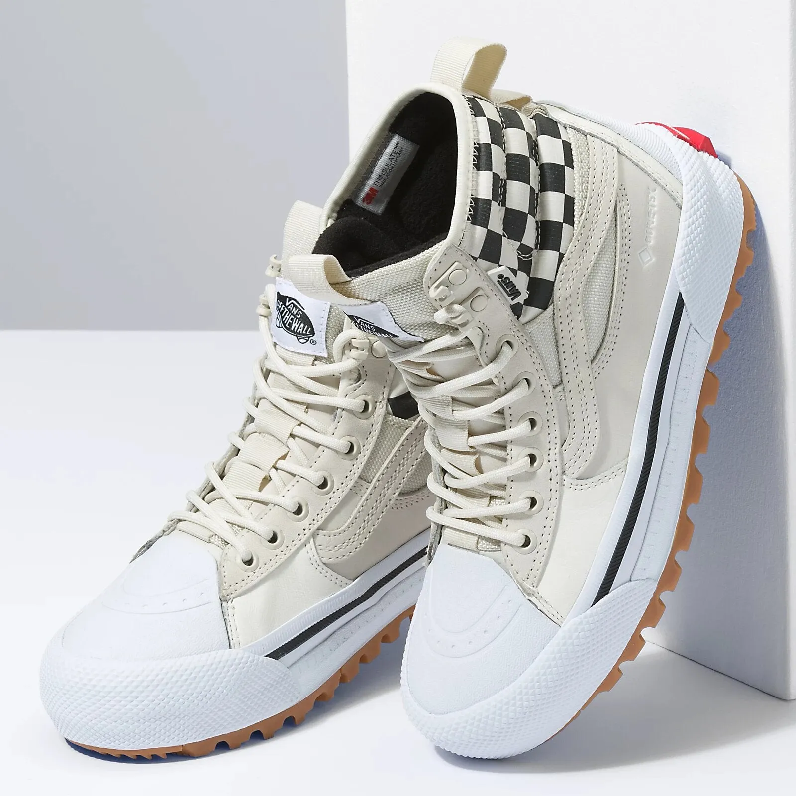 Vans Sk8-Hi Gore-Tex MTE-3 Checkerboard Boots True White/Black